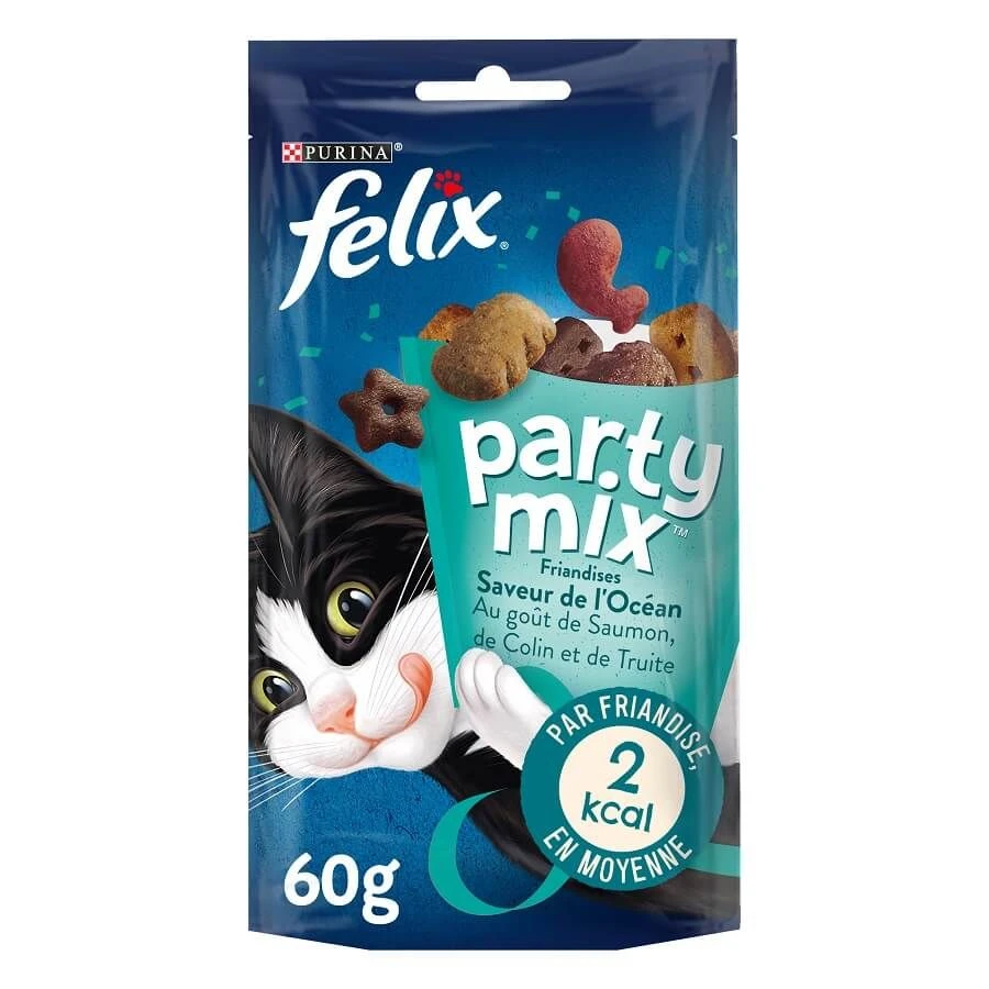 Felix Party Mix Saveur De L'Océan Chat 60 G 3 Felix Party Mix Saveur De L'Océan Chat 60 G