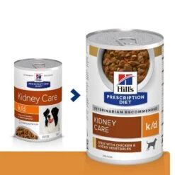 Hill's Prescription Diet Canine K/D Au Poulet 12 X 370 Grs -Magasin De Fournitures Pour Animaux De Compagnie 52742021386 0 prescription diet chien k d boite mijote poulet legumes