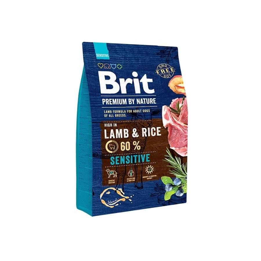 Brit Premium By Nature Chien Sensitive à L'agneau 3 Kg 3 Brit Premium By Nature Chien Sensitive à L'agneau 3 Kg