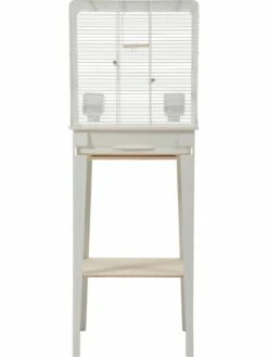 Zolux Cage Chic Loft Blanche Pour Oiseaux M