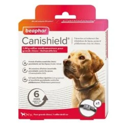 Beaphar Canishield Collier Grand Chien Contre Puces, Tiques, Moustiques 65 Cm