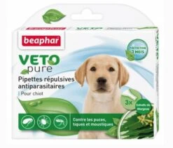 Beaphar VETOpure 3 Pipettes Répulsives Antiparasitaires Chiot
