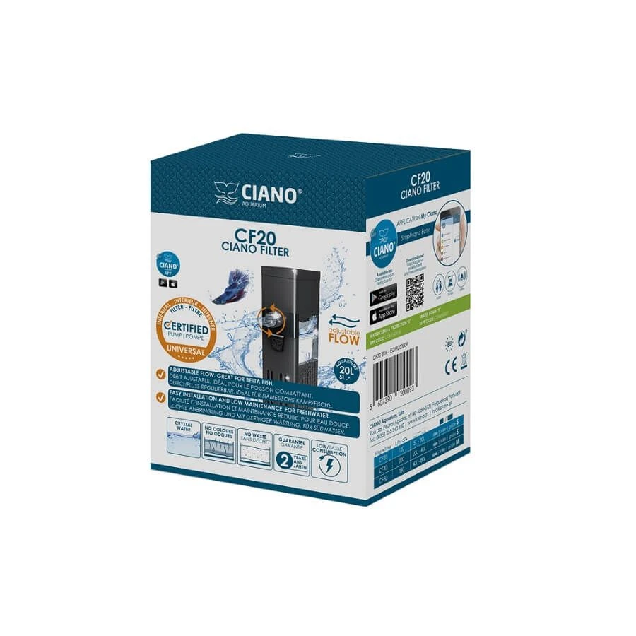 Ciano Filtre Intérieur CF20 Pour Aquarium 5 Ciano Filtre Intérieur CF20 Pour Aquarium – Image 3
