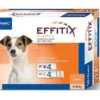 Effitix Spot On Petit Chien 4 - 10 Kg 24 Pipettes -Magasin De Fournitures Pour Animaux De Compagnie effitix 4 10x4france