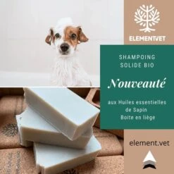 Element.vet Shampooing Solide BIO 75 G -Magasin De Fournitures Pour Animaux De Compagnie element.vet savon solide bio