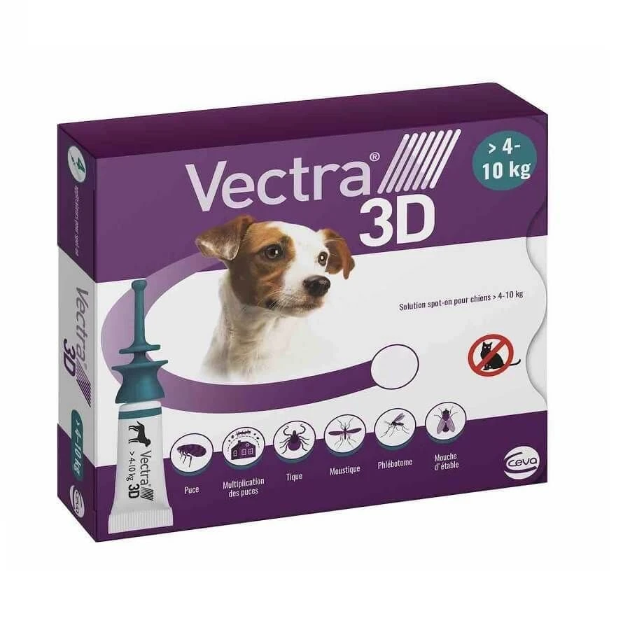 Vectra 3D Chien 4 à 10 Kg 3 Pipettes 4 Vectra 3D Chien 4 à 10 Kg 3 Pipettes – Image 2