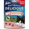 Felix Naturally Delicious Saumon Epinard Chat 180 G -Magasin De Fournitures Pour Animaux De Compagnie felix naturally delicious saumon epinard chat 180 g