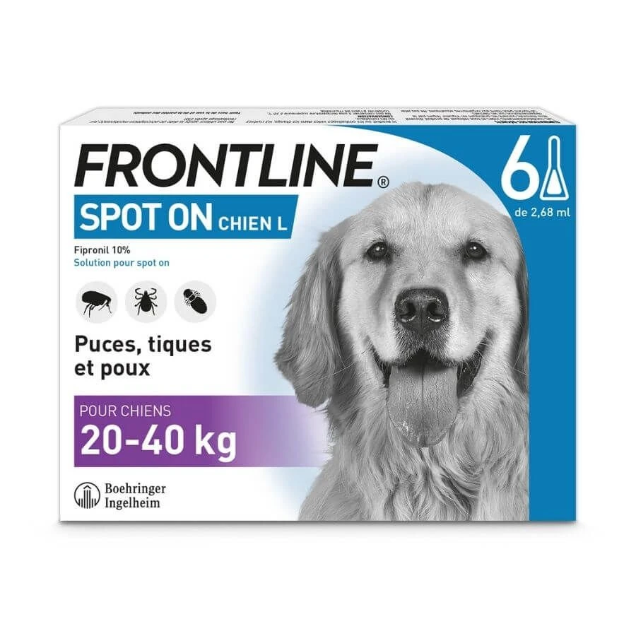 Frontline Spot On Chien De 20-40 Kg 6 Pipettes 8 Frontline Spot On Chien De 20-40 Kg 6 Pipettes – Image 6