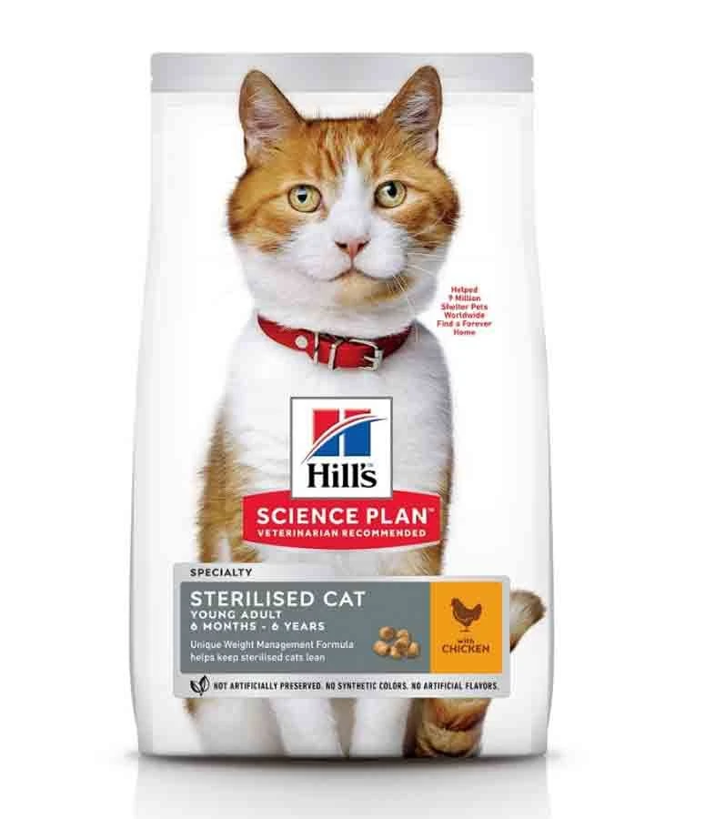 Hill's Science Plan Hill's Science Plan Chat Young Adult Sterilisé Poulet 3 Kg 3 Hill's Science Plan Hill's Science Plan Chat Young Adult Sterilisé Poulet 3 Kg