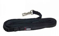 I-DOG Laisse Confort Plate Antidérapante Noir 5 M