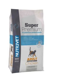 Nutrivet Super Premium Croquettes Chat Poulet 8 Kg - Destockage