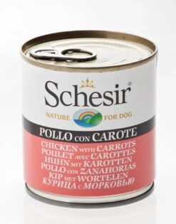 Schesir Poulet Avec Carottes En Gelée Pour Chien 16 X 285 G