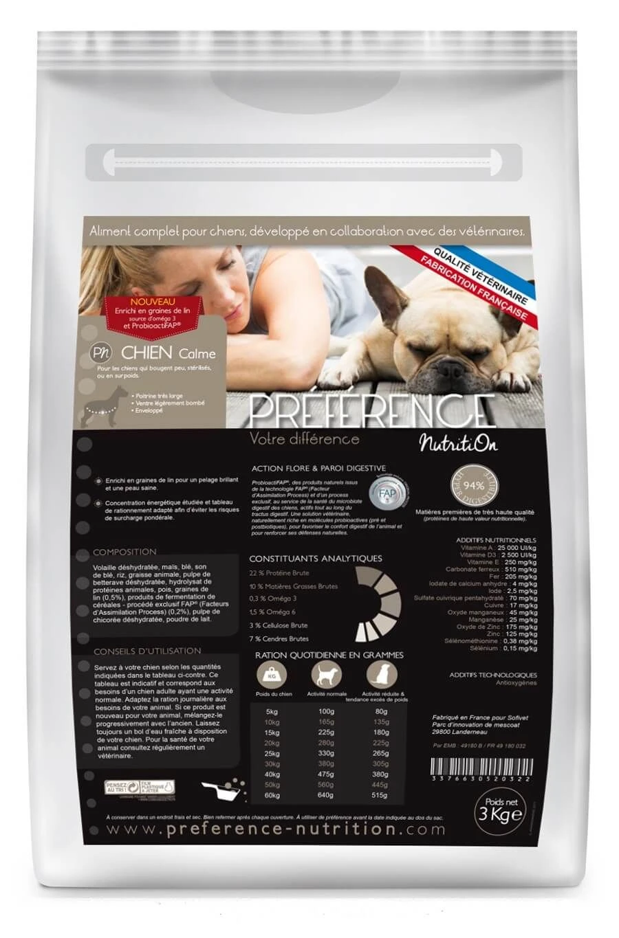 Préférence Chien Calme 3 Kg 3 Préférence Chien Calme 3 Kg