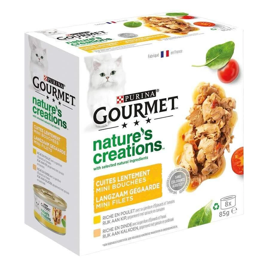 Purina Gourmet Nature's Creation Chat Poulet Dinde 8 X 85 G 3 Purina Gourmet Nature's Creation Chat Poulet Dinde 8 X 85 G