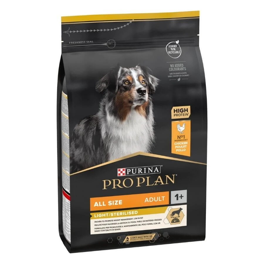 Purina ProPlan Chien All Size Adult Light - Sterilised Poulet OPTIWEIGHT 3 Kg 4 Purina ProPlan Chien All Size Adult Light - Sterilised Poulet OPTIWEIGHT 3 Kg – Image 2