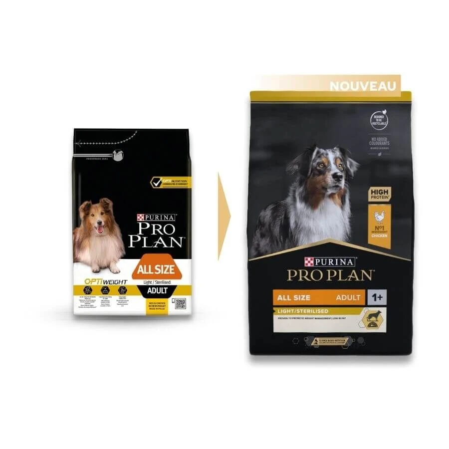 Purina ProPlan Chien All Size Adult Light - Sterilised Poulet OPTIWEIGHT 3 Kg 7 Purina ProPlan Chien All Size Adult Light - Sterilised Poulet OPTIWEIGHT 3 Kg – Image 5