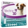 Vectra 3D Chien 4 à 10 Kg 3 Pipettes -Magasin De Fournitures Pour Animaux De Compagnie vectra 3d s