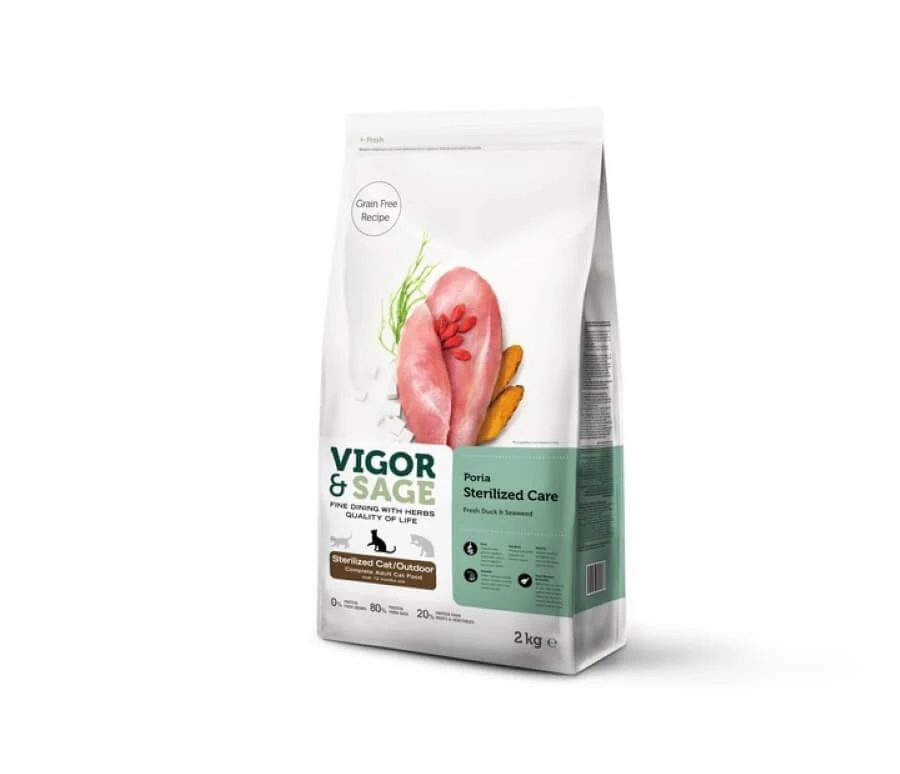 Vigor & Sage Chat Stérilisé D'extérieur 2 Kg - Destockage 3 Vigor & Sage Chat Stérilisé D'extérieur 2 Kg - Destockage