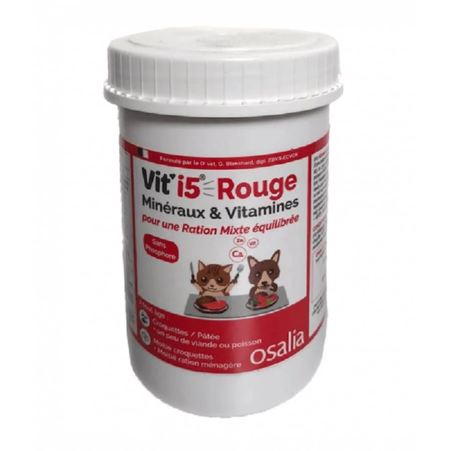 VIT'I5 Rouge Poudre Chat Et Chien 250 G 3 VIT'I5 Rouge Poudre Chat Et Chien 250 G